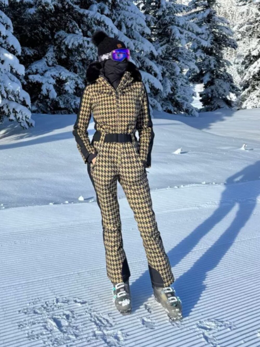 GSOU SNOW Ski Suit Women Ski Outfits One Piece Snowsuit Jumpsuit Jacket